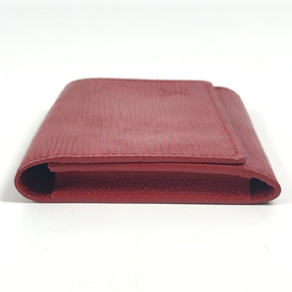 Louis Vuitton Card Case Envelop Carte De Visite M5658e Epi Leather Castilian Red
