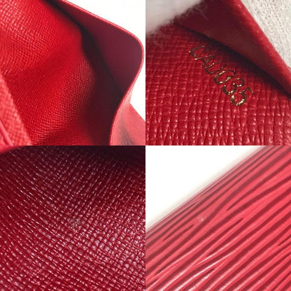 Louis Vuitton Card Case Envelop Carte De Visite M5658e Epi Leather Castilian Red