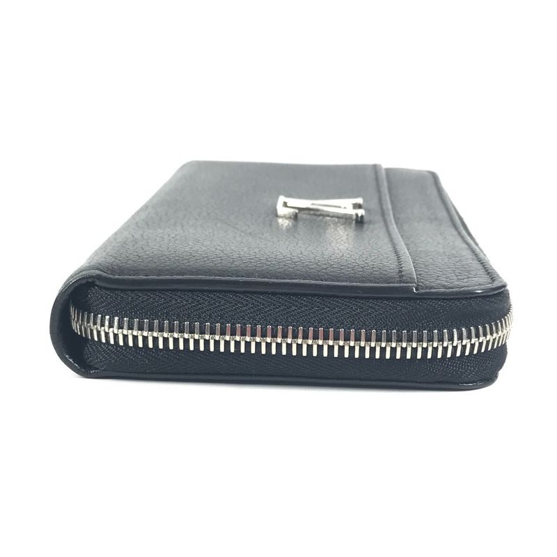 Louis Vuitton Long Wallet Zippy Lock Me M62622 Calf Leather Noir Black