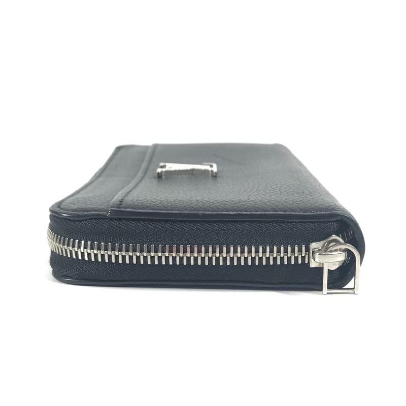 Louis Vuitton Long Wallet Zippy Lock Me M62622 Calf Leather Noir Black
