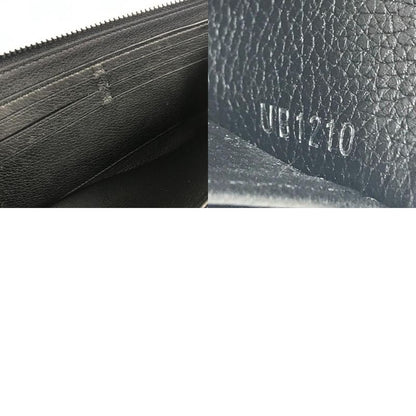 Louis Vuitton Long Wallet Zippy Lock Me M62622 Calf Leather Noir Black