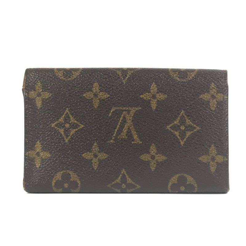 Louis Vuitton Bifold Wallet Porte Monnaie Vie Trésor M61730 Monogram Canvas