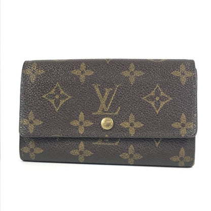 Louis Vuitton Bifold Wallet Porte Monnaie Vie Trésor M61730 Monogram Canvas