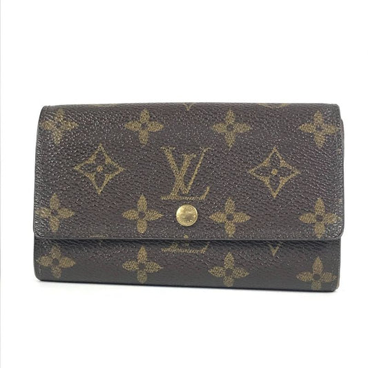 Louis Vuitton Bifold Wallet Porte Monnaie Vie Trésor M61730 Monogram Canvas