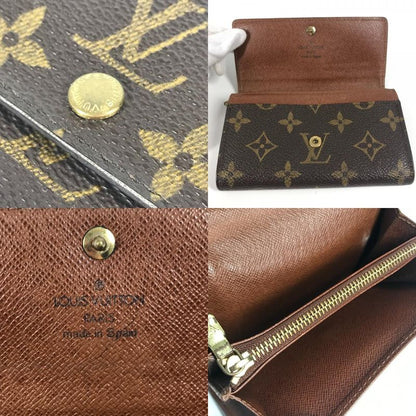 Louis Vuitton Bifold Wallet Porte Monnaie Vie Trésor M61730 Monogram Canvas