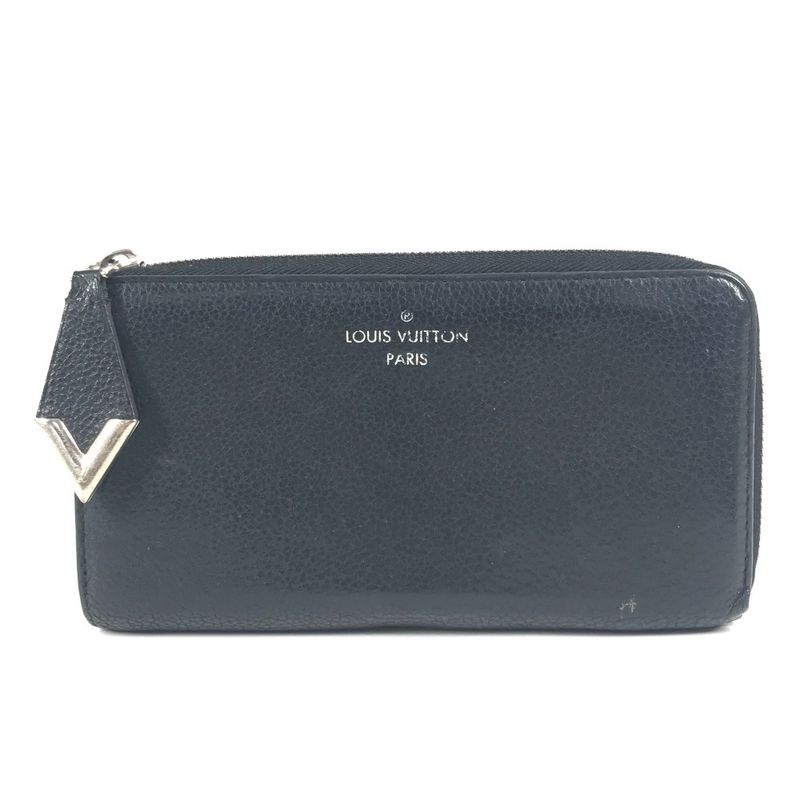 Louis Vuitton Portefeuille Comete Long Wallet M60146 Leather Black