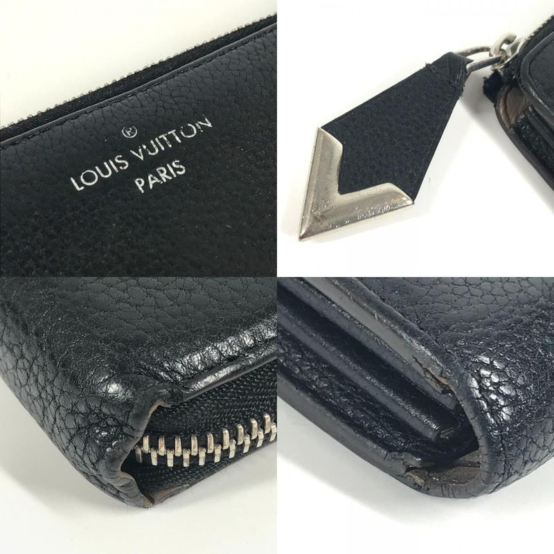Louis Vuitton Portefeuille Comete Long Wallet M60146 Leather Black