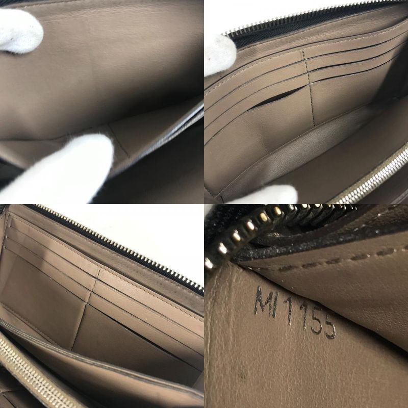 Louis Vuitton Portefeuille Comete Long Wallet M60146 Leather Black