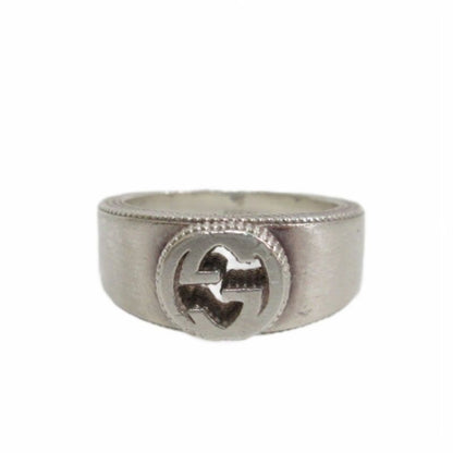 Gucci Interlocking G Ring 925 Silver 15 Approx 8.7g