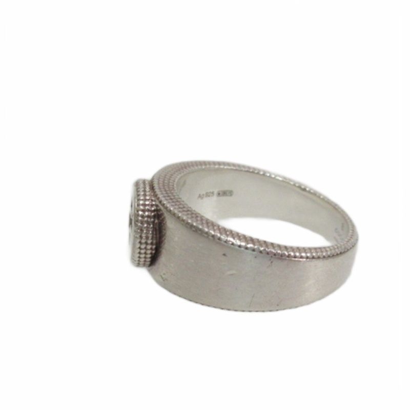 Gucci Interlocking G Ring 925 Silver 15 Approx 8.7g