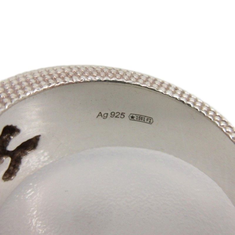 Gucci Interlocking G Ring 925 Silver 15 Approx 8.7g