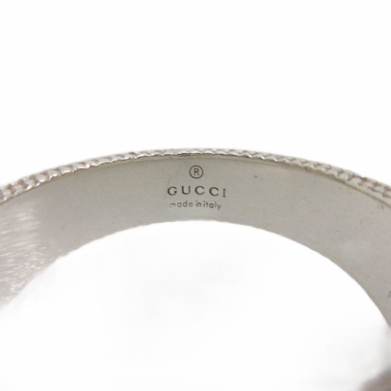 Gucci Interlocking G Ring 925 Silver 15 Approx 8.7g