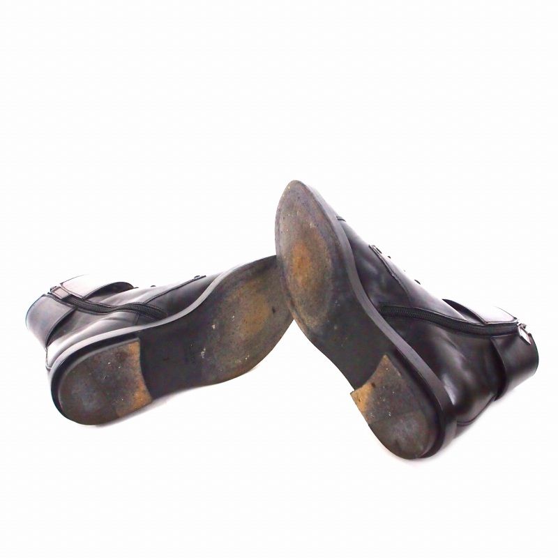 Gucci Double Buckle Military Boots Double Buckle Leather Military Boots Shoes 7