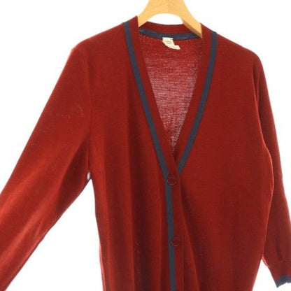 Hermes Knitted Cardigan Silk Cashmere Blend 36 Red DF - OS Women