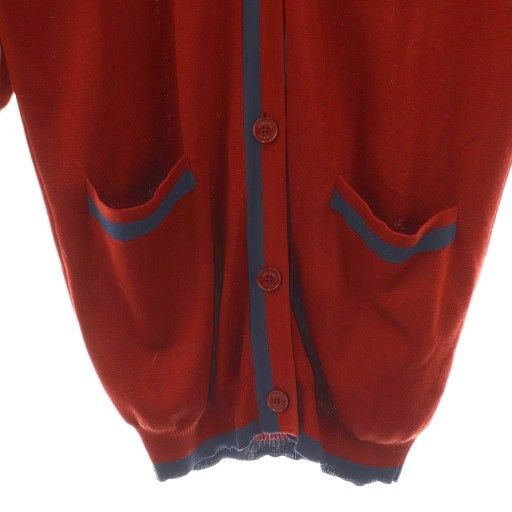 Hermes Knitted Cardigan Silk Cashmere Blend 36 Red DF - OS Women