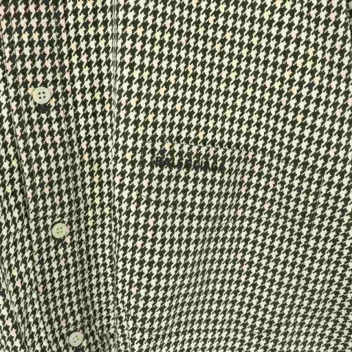 Balenciaga 583895 Logo Embroidery Staggered Shirt Long Sleeve 34 Black White ES