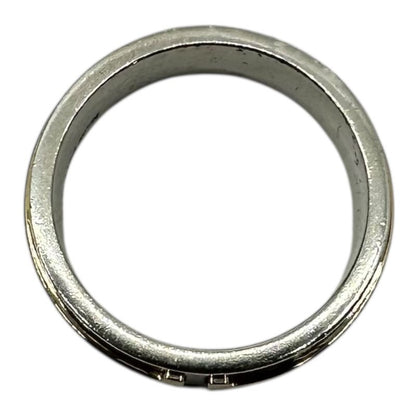 Tiffany & Co Au750 Ag925 T Wide Ring T Wide Ring #18.5 Silver and Gold Combinati