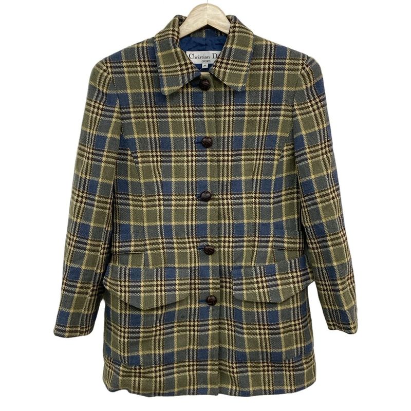 Christian Dior Sport Jacket Size M Women's - Blue X Dark Brown X Multi Long