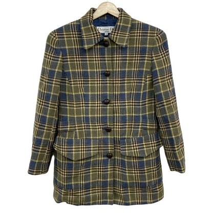 Christian Dior Sport Jacket Size M Women's - Blue X Dark Brown X Multi Long