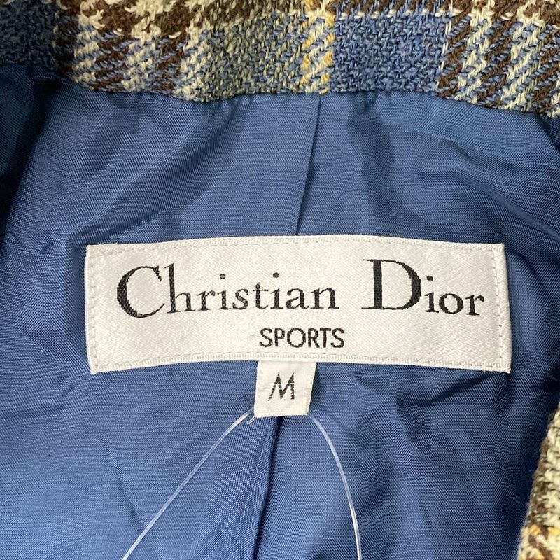Christian Dior Sport Jacket Size M Women's - Blue X Dark Brown X Multi Long