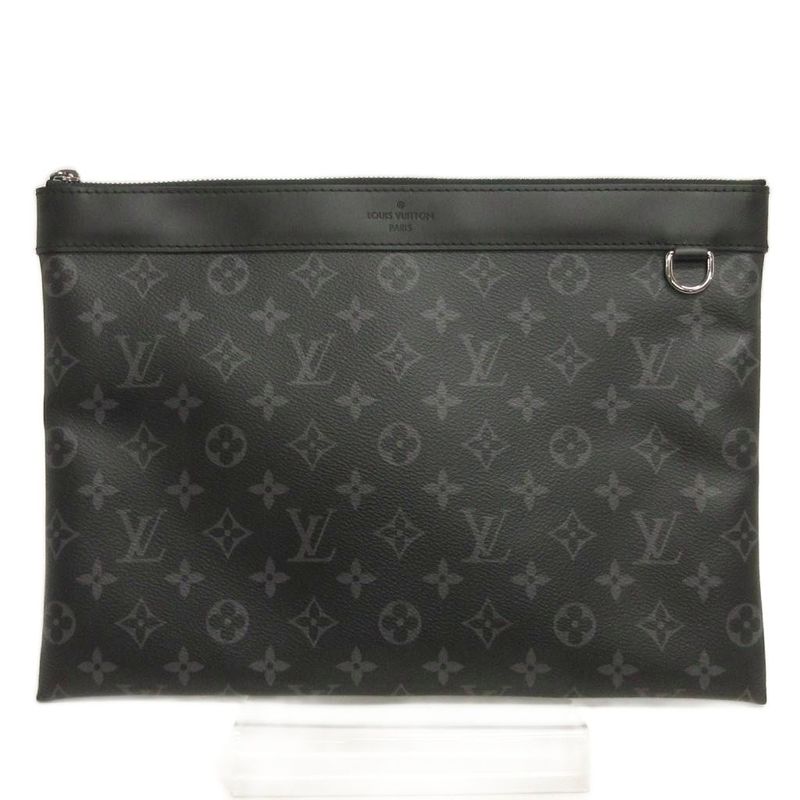 Louis Vuitton Monogram Eclipse Discabas Lee Clutch Bag Second Bag M62291 Total