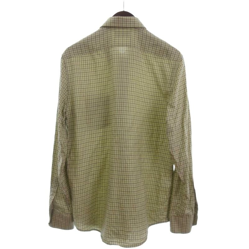 Celine Paris Check Loose Shirt Long Sleeves 2c982113q.02mx Triomphe Embroidery