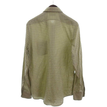 Celine Paris Check Loose Shirt Long Sleeves 2c982113q.02mx Triomphe Embroidery