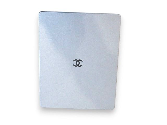 Chanel Aluminum Can Case Photo Case Logo Gray