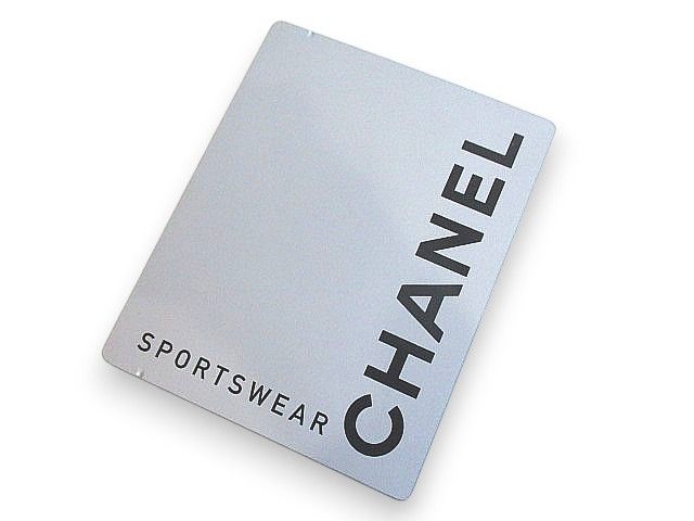 Chanel Aluminum Can Case Photo Case Logo Gray