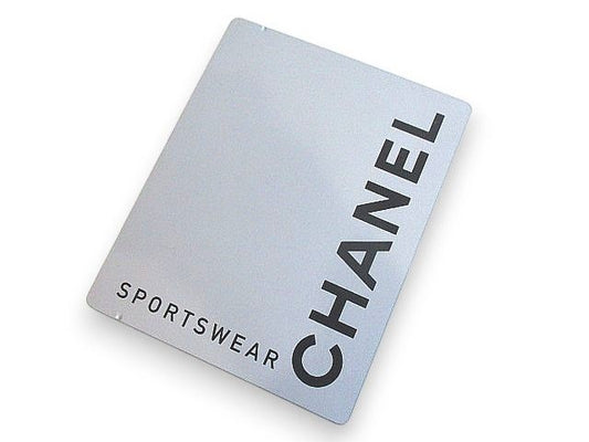 Chanel Aluminum Can Case Photo Case Logo Gray