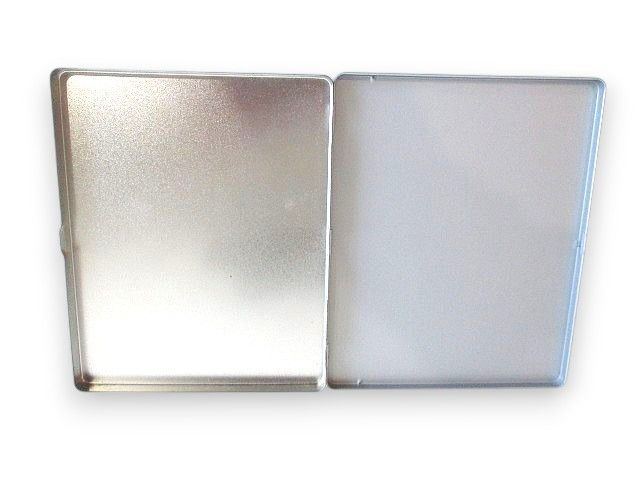 Chanel Aluminum Can Case Photo Case Logo Gray