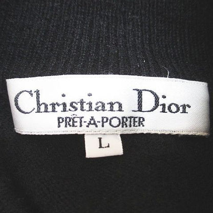 Christian DIOR Pret-a-porter Long Sleeve Knee Length Knit Dress Crewneck L