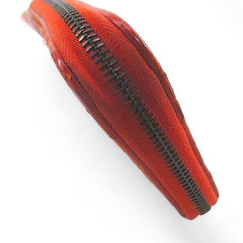 Bottega Veneta Long Wallet Intrecciato Orange Leather Made In Italy