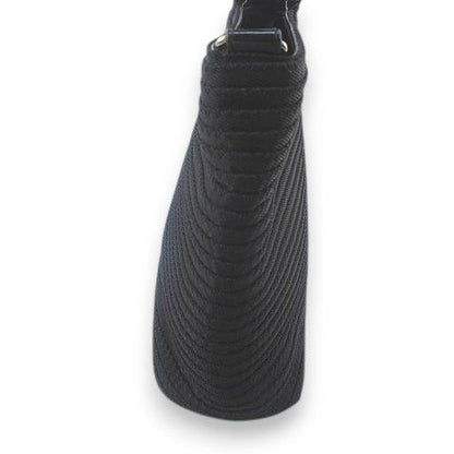 Gucci Tote Bag 000 1998 0540 Bamboo Bag Handbag Black Blackish Canvas Leather