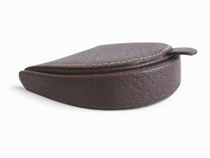 Gucci Coin Case Coin Purse Brown Wallet Leather Old Gucci