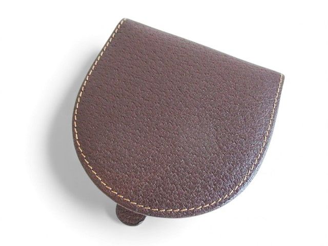 Gucci Coin Case Coin Purse Brown Wallet Leather Old Gucci