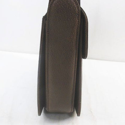 Gucci Old Gucci Shoulder Bag Gold Hardware Brown Leather Made In Italy