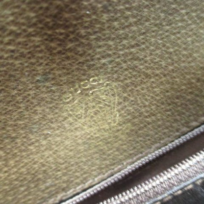 Gucci Old Gucci Shoulder Bag Gold Hardware Brown Leather Made In Italy