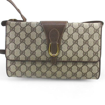 Gucci Old Gucci Shoulder Bag GG Supreme Crossbody Diagonal Beige Made In Italy