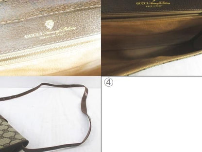 Gucci Old Gucci Shoulder Bag GG Supreme Crossbody Diagonal Beige Made In Italy
