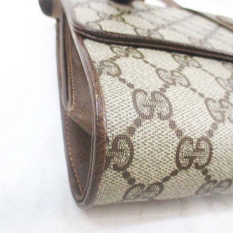 Gucci Old Gucci Shoulder Bag GG Supreme Crossbody Diagonal Beige Made In Italy