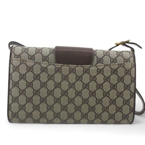 Gucci Old Gucci Shoulder Bag GG Supreme Crossbody Diagonal Beige Made In Italy