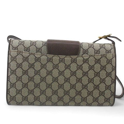 Gucci Old Gucci Shoulder Bag GG Supreme Crossbody Diagonal Beige Made In Italy