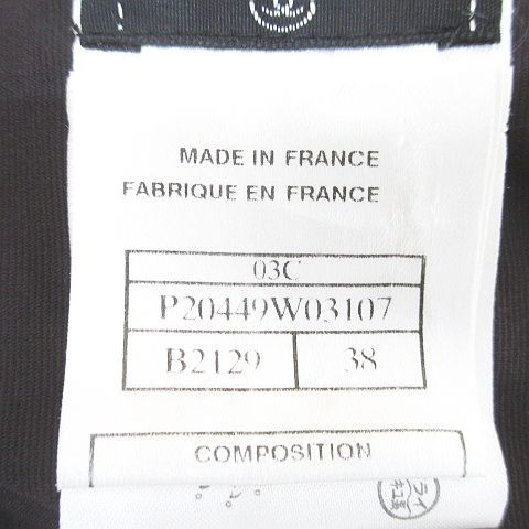 Chanel P20449w03107 B2129 Long Sleeve Shirt Jacket Brown Made In France Stretch