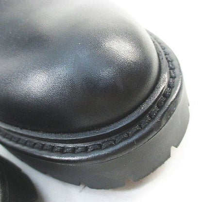 Hermes Jeff Kelly Buckle Ankle Boots 41 Black Leather Made In Italy