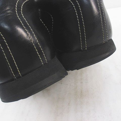 Hermes Low Cut Sneakers H Stitching 42.5 Black Leather Made In Italy Quick