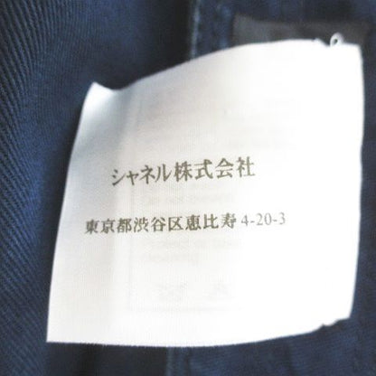 Chanel 03P P21358v12201 Aj421 Knee Length Tight Skirt 38 Navy Made In Italy