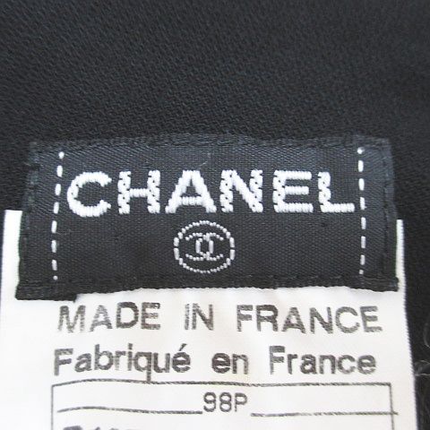 Chanel 98P P10703v06563 94305 Knee Length Tight Skirt Chain CC Mark Coco Mark