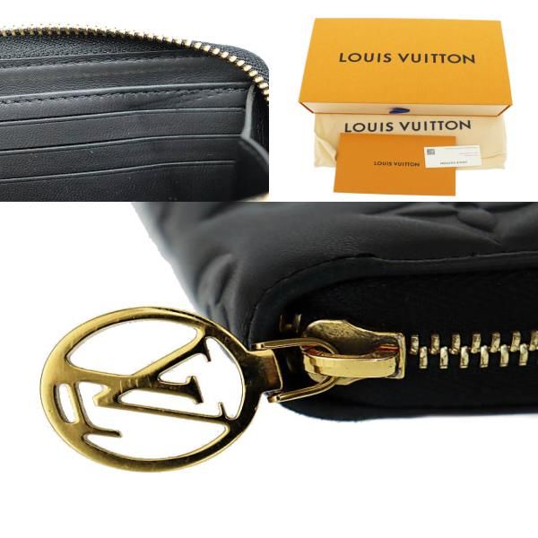 Louis Vuitton Monogram Embossed Zippy Wallet Coussin Round Zipper Long Wallet