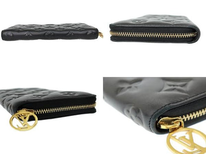 Louis Vuitton Monogram Embossed Zippy Wallet Coussin Round Zipper Long Wallet